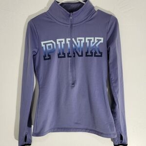 Lavender Victoria Secret Ombre Half Zip Yoga Workout Sweatshirt size S